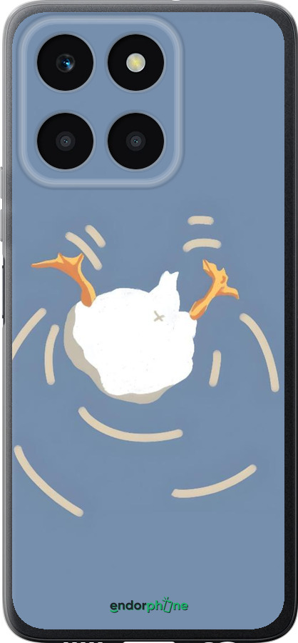 Силиконовый чехол Гусь ныряет для Huawei honor X6A - 6275u-3340 изображение 