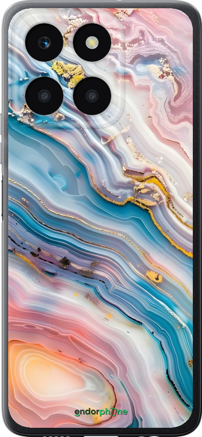 Силіконовий чехол Мрамор красивый для Huawei honor X6A - 6376u-3340 изображение 