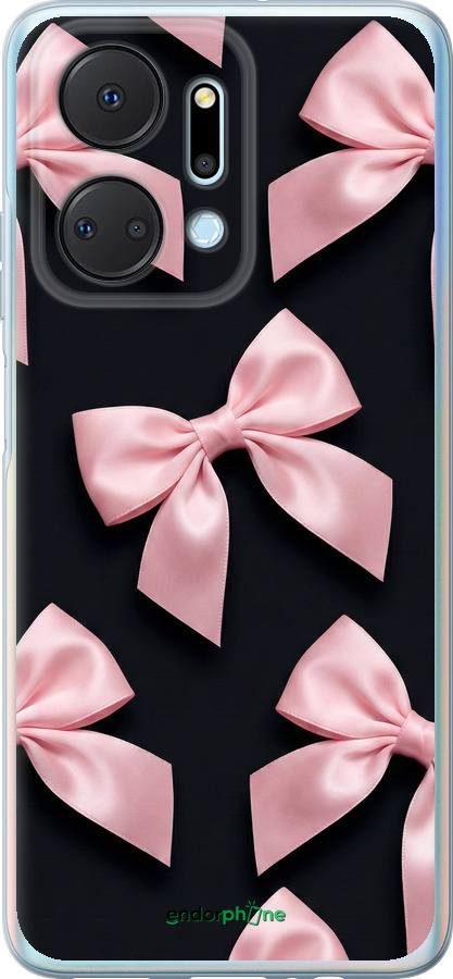 Силиконовый чехол Coquette Ribbons Dark Coquette для Huawei Honor X7A - 6767u-2981 изображение 