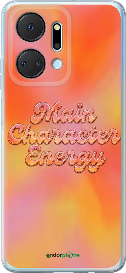 Силиконовый чехол Aura Gradient Main Character Energy Aesthetic Y2K для Huawei Honor X7A - 6783u-2981 изображение 