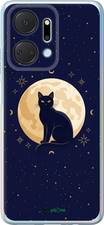 Силиконовый чехол Cute Cat Celestial/Witchy для Huawei Honor X7A - 6787u-2981 изображение 
