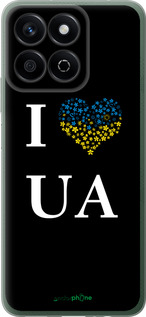 Силиконовый чехол I love UA для Huawei Honor Play 60 Plus - 1112u-4109 изображение 