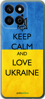 Силиконовый чехол Keep calm and love Ukraine v2 для Huawei Honor X7c - 1114u-3874 изображение 