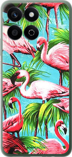 Силіконовий чехол Tropical background для Huawei Honor X7c - 4016u-3874 изображение 