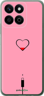 Силиконовый чехол Подзарядка сердца1 для Huawei Honor Play 60 Plus - 4275u-4109 изображение 