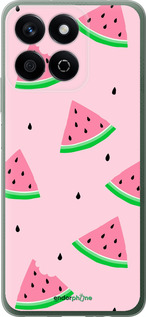 Силиконовый чехол Розовый арбуз для Huawei Honor Play 60 Plus - 4314u-4109 изображение 