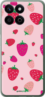 Силиконовый чехол Клубнички для Huawei Honor X7c - 4332u-3874 изображение 