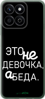 Силиконовый чехол Девочка для Huawei Honor X7c - 4701u-3874 изображение 