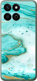 Силиконовый чехол Мраморный для Huawei Honor X7c - 4895u-3874 изображение 
