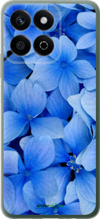 Силиконовый чехол Синие цветы для Huawei Honor Play 60 Plus - 526u-4109 изображение 