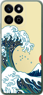 Силиконовый чехол Японские волны для Huawei Honor X7c - 5533u-3874 изображение 