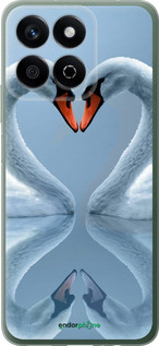 Силиконовый чехол Лебеди для Huawei Honor X7c - 6007u-3874 изображение 