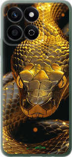 Силиконовый чехол Golden snake для Huawei Honor X7c - 6072u-3874 изображение 