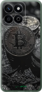 Силиконовый чехол Black Bitcoin для Huawei Honor Play 60 Plus - 6090u-4109 изображение 