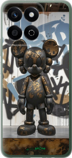 Силиконовый чехол Bronze kaws v2 для Huawei Honor X7c - 6098u-3874 изображение 