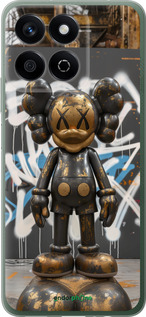 Силіконовий чехол Bronze kaws v3 для Huawei Honor X7c - 6099u-3874 изображение 