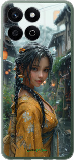 Силиконовый чехол Anime-girl для Huawei Honor X7c - 6133u-3874 изображение 