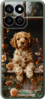 Силиконовый чехол Щенок cocker spaniel для Huawei Honor Play 60 Plus - 6136u-4109 изображение 