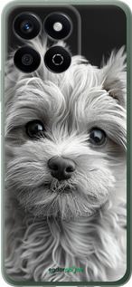 Силиконовый чехол Мальтипу на чорном фоне для Huawei Honor X7c - 6156u-3874 изображение 