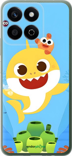 Силиконовый чехол Бейби Шарк для Huawei Honor Play 60 Plus - 6303u-4109 изображение 