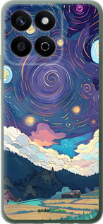 Силиконовый чехол Креативный арт для Huawei Honor Play 60 Plus - 6322u-4109 изображение 