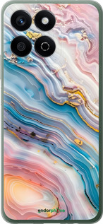 Силиконовый чехол Мрамор красивый для Huawei Honor X7c - 6376u-3874 изображение 