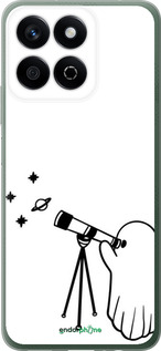 Силиконовый чехол Привидение астроном для Huawei Honor Play 60 Plus - 6444u-4109 изображение 