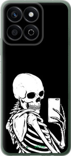 Силиконовый чехол Скелет делает Selfie для Huawei Honor X7c - 6535u-3874 изображение 