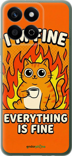 Силиконовый чехол 'Funny Cat' для Huawei Honor X7c изображение 5