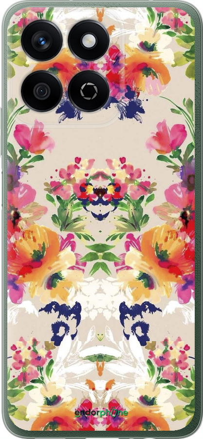 Силіконовий чехол Квітковий візерунок для Huawei Honor X7c - 1083u-3874 изображение 