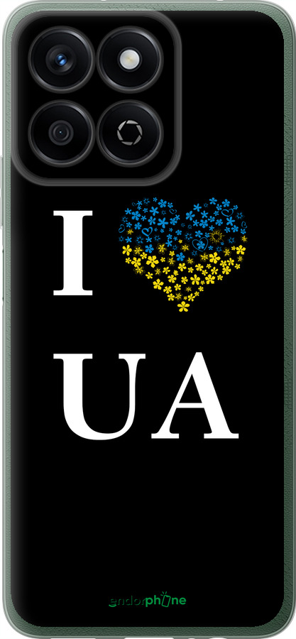 Силиконовый чехол I love UA для Huawei Honor Play 60 Plus - 1112u-4109 изображение 