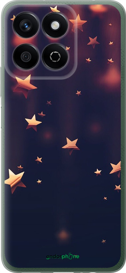 Силиконовый чехол Падающие звезды для Huawei Honor X7c - 3974u-3874 изображение 