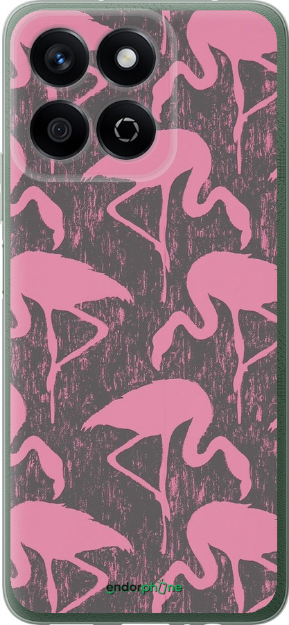 Силиконовый чехол Vintage-Flamingos для Huawei Honor X7c - 4171u-3874 изображение 