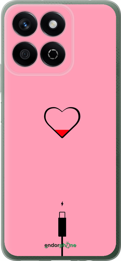 Силиконовый чехол Подзарядка сердца1 для Huawei Honor Play 60 Plus - 4275u-4109 изображение 