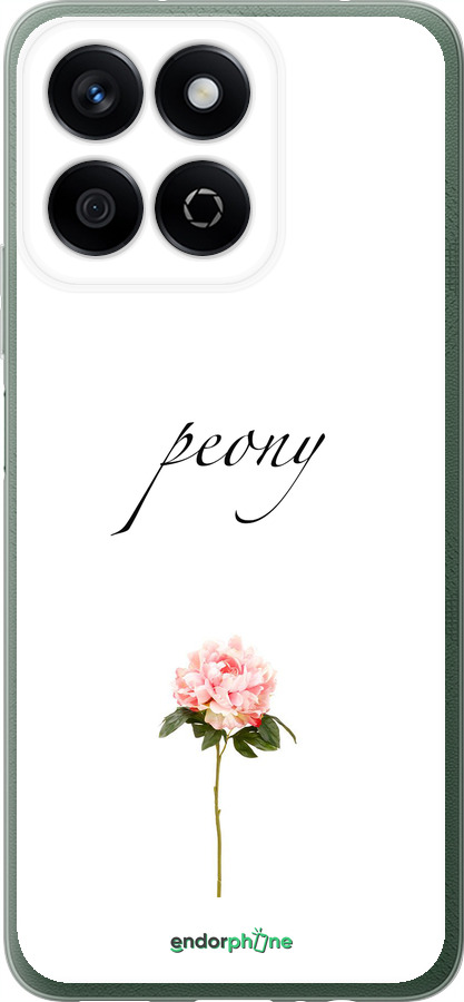 Силіконовий чехол Півонія для Huawei Honor X7c - 4366u-3874 изображение 