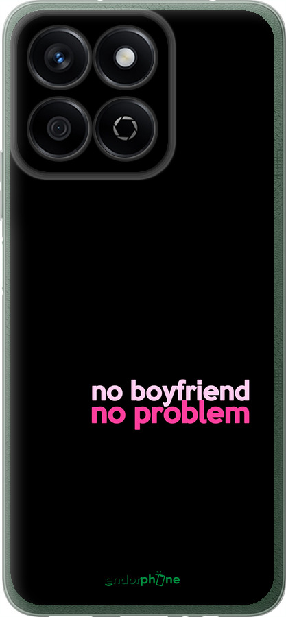 Силиконовый чехол no boyfriend no problem для Huawei Honor Play 60 Plus - 4549u-4109 изображение 