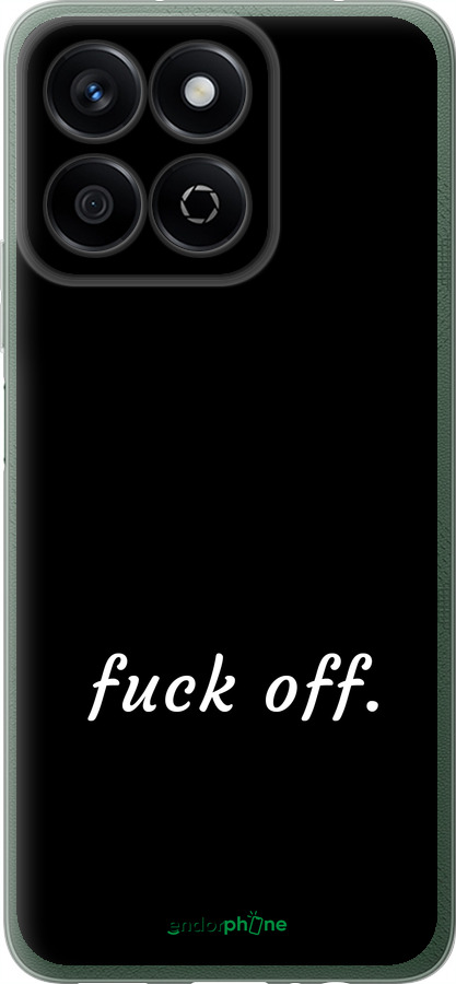 Силиконовый чехол Fuck off для Huawei Honor X7c - 4731u-3874 изображение 