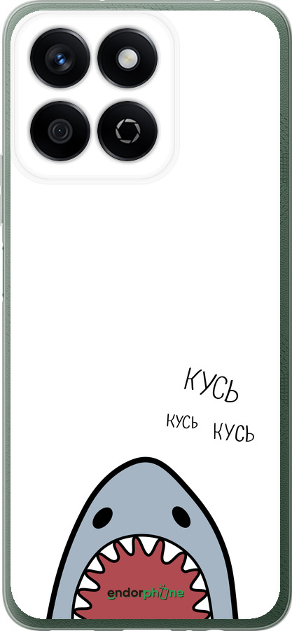 Силиконовый чехол Акула для Huawei Honor Play 60 Plus - 4870u-4109 изображение 