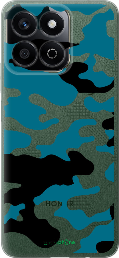 Силиконовый чехол Камуфляж прозрачный фон для Huawei Honor Play 60 Plus - 4877u-4109 изображение 