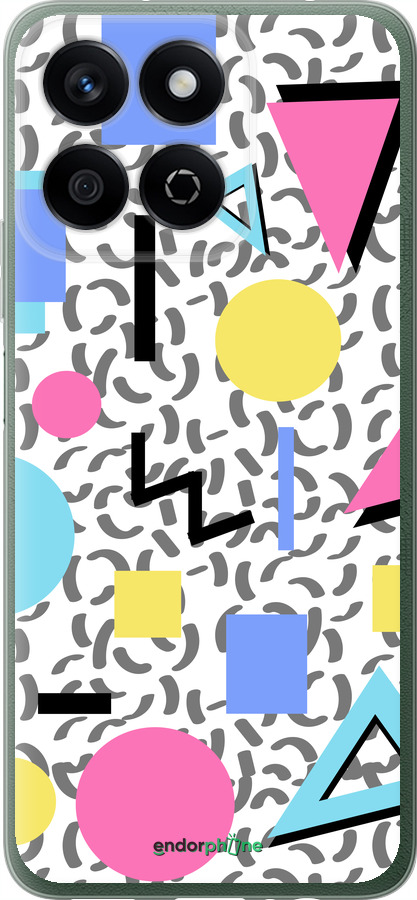 Силиконовый чехол Color shapes для Huawei Honor X7c - 4893u-3874 изображение 