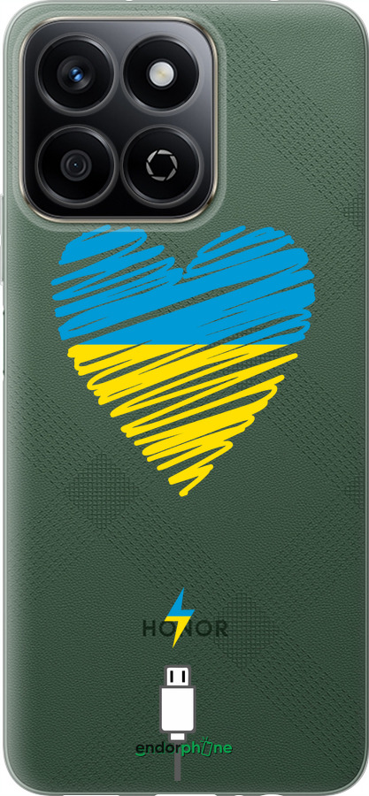Силиконовый чехол Подзарядка сердца v2 для Huawei Honor X7c - 5295u-3874 изображение 