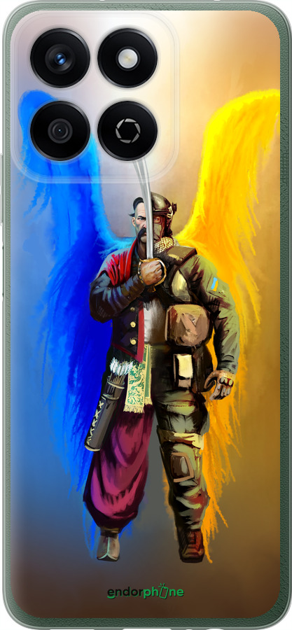 Силиконовый чехол Воин-Ангел для Huawei Honor X7c - 5317u-3874 изображение 