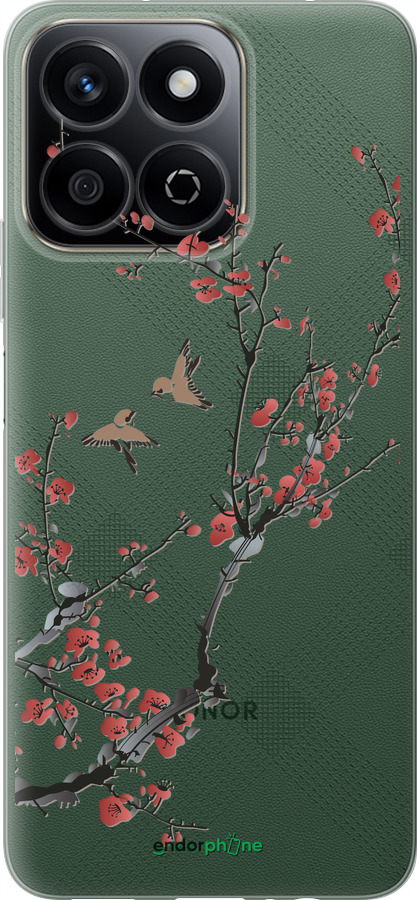 Силиконовый чехол Сакура v2 для Huawei Honor Play 60 Plus - 5538u-4109 изображение 