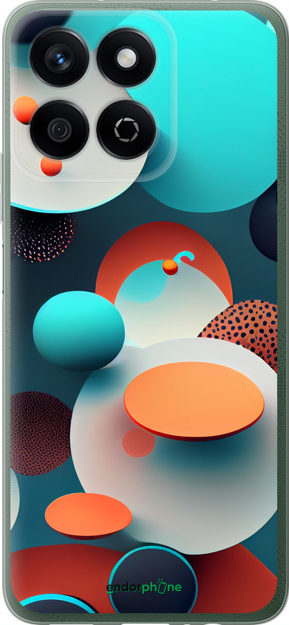 Силіконовий чехол Горошок абстракція для Huawei Honor X7c - 5608u-3874 изображение 
