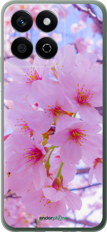 Силиконовый чехол Сакура для Huawei Honor X7c - 6029u-3874 изображение 