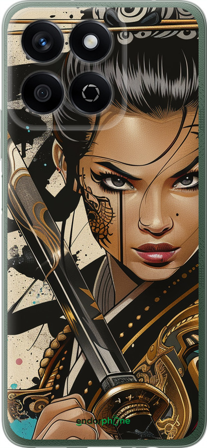 Силиконовый чехол Воительница ветров для Huawei Honor X7c - 6077u-3874 изображение 