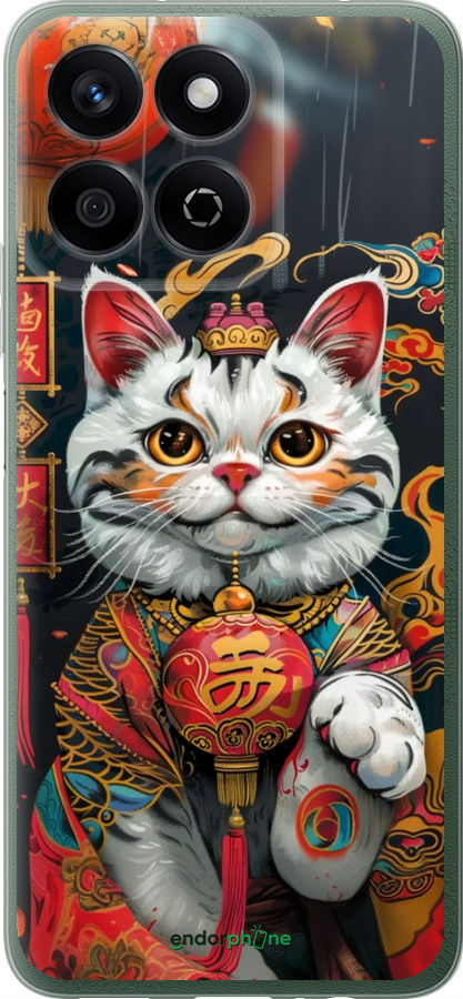 Силиконовый чехол China Cat v2 для Huawei Honor Play 60 Plus - 6135u-4109 изображение 