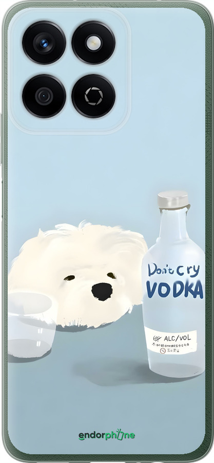 Силиконовый чехол Пес водка для Huawei Honor X7c - 6368u-3874 изображение 