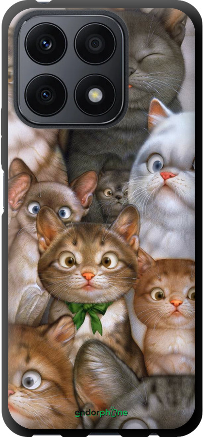 

TPU чорний чохол "Коти" для Huawei Honor X8a