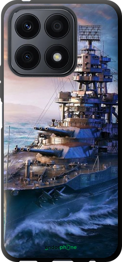 TPU чехол Военный корабль, world of tanks, wargaming для Huawei Honor X8a - 6461b-2963 изображение 